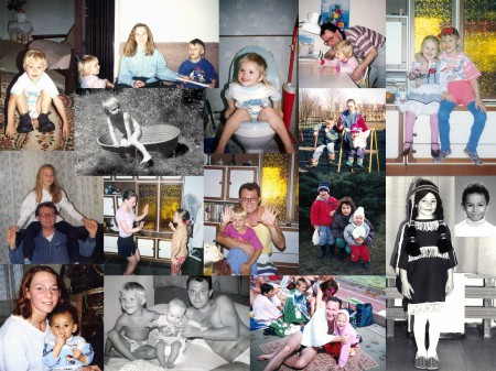 fotokoláž pre otca od dcér