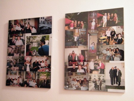 ukážka papierovej fotokoláže v ráme